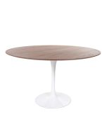 Eero Saarinen Tulip Table | dining table 120cm Top walnut Base white