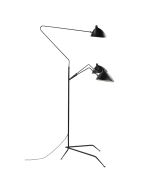Serge Mouille Contemporary | vloerlamp 3-arm zwart