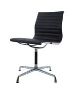 Eames EA105 | Vergaderstoel Leder op glijders zonder armleuning