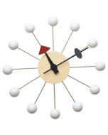 Nelson replica Ball Klok | Wandklok wit