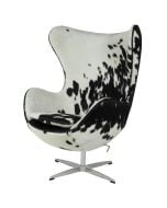 Jacobsen Egg silla | Sillón blanco negro