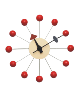 Nelson replica Ball Uhr | Wanduhr rot