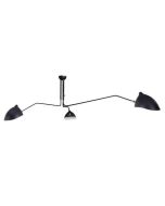 Serge Mouille Contemporary | pingente 3-pobre preto