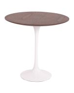 Eero Saarinen Tulip Side table | side tabell 50cm Topp valnöt Bas vit