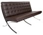 Rohe Barcelona Pavillion 2-Sitzer Sofa Leder braun