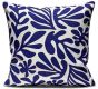 Barceloning Blue leaf | fodera per cuscino multicolore