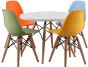 Chaise pour enfant Eames DSW Junior ronde blanche