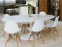 Eero Saarinen Tulip tafel Ovaal wit - Elegante kamersetting