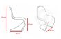 dimensions chaise Verner Panton ABS