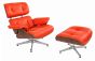 ea670 walnut shell polished base leather red