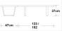dimensions George Nelson Bench 123cm / 152cm