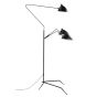 Serge Mouille Contemporary | gulvlampe 3-arm sort