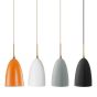 Grashoppa hanglamp 4 lampen - oranje wit grijs zwart