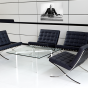 Rohe Barcelona Pavillion | coffee tabell 90cm transparant