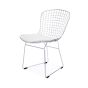 Bertoia spisestuestol sort hynde hvid
