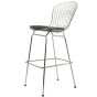 Bertoia barstool 102cm black cushion