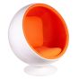 Eero Aarnio Ball Chair wit - oranje