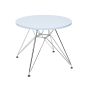 Mesa Eames CTR Junior redonda azul claro - lateral