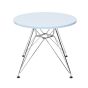 Mesa Eames CTR Junior redonda azul claro - parte delantera