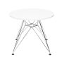 Mesa Eames CTR Junior redonda blanca - parte delantera