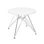 Mesa Eames CTR Junior redonda blanca - lateral