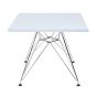 Table junior carrée Eames CTR bleu clair - face