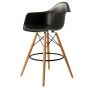 Eames DAW sgabello PP nero