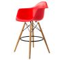 Eames DAW Sgabello PP rosso