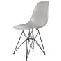 Eames DSR Base preta ABS cinza claro
