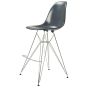 Tabouret Eames DSR ABS gris foncé