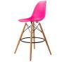 Stołek Eames DSW PP neonowy róż