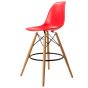 Stołek Eames DSW PP czerwony