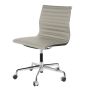 Chaise de bureau Eames EA105 sur roulettes cuir gris