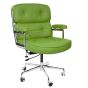 Chaise de bureau Eames ES104 cuir vert