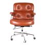 Chaise de bureau Eames ES104 cuir antique - face