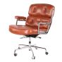 Chaise de bureau Eames ES104 en cuir antique
