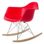 Eames gyngestol RAR PP rød