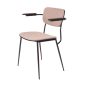 Fauteuil College cadre noir gris clair