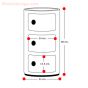 dimensions Componibili 3 door