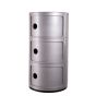 Componibili 3 door dark silver