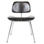 Eames dining chair DCM black - front view