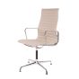 Krzesło konferencyjne Eames EA109 skóra szara