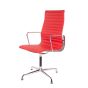 Krzesło konferencyjne Eames EA109 skóra czerwona