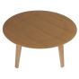 Mesa de centro Eames CTW de roble: vista superior
