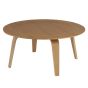 Mesa de centro Eames CTW de roble - vista frontal