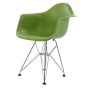Krzesło dziecięce Eames DAR Junior jasnozielone - tył