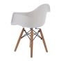 Eames kinderstoel DAW Junior wit - rug