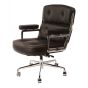 Chaise de bureau Eames ES104 en cuir noir