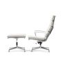 Eames loungeset EA222 leer wit