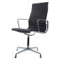Krzesło konferencyjne Eames EA109 skóra brązowa